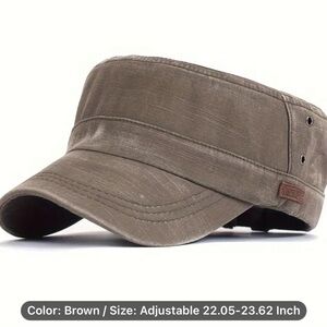 $10 add-on O/S brown cadet / army / military hat